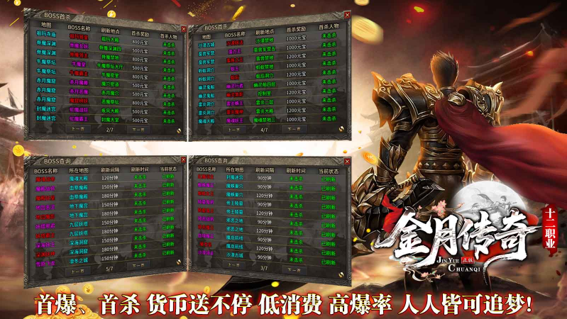 金月传奇十二职业